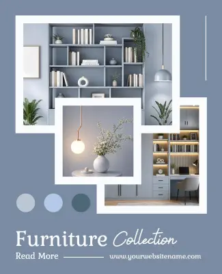 Modern Home Furniture Collection Poster Template