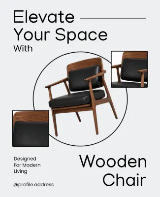 Modern Home Furniture Promotion Poster Template