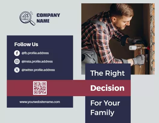 Modern Home Inspection and Assessment Services Brochure Template