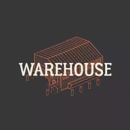 Modern Illustrated Warehouse Structure in Minimalist Style Logo Template
