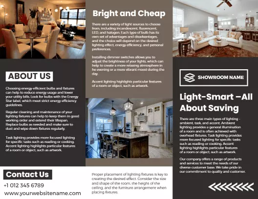 Modern IT Solutions and Business Marketing Tri Fold Brochure Template