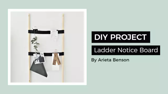 Modern Ladder Notice Board DIY YouTube Thumbnail Template