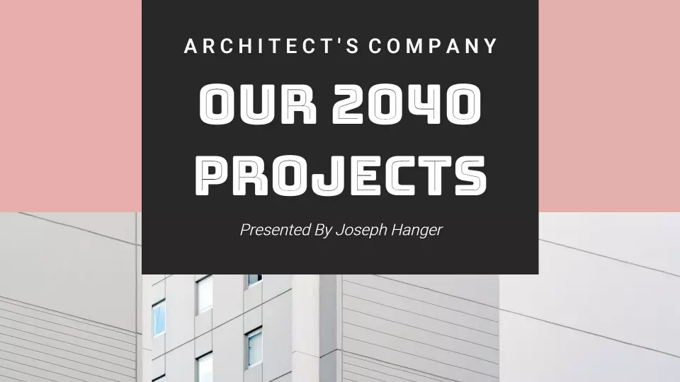 Modern Minimalist Architecture Firm Project Overview Presentation Template