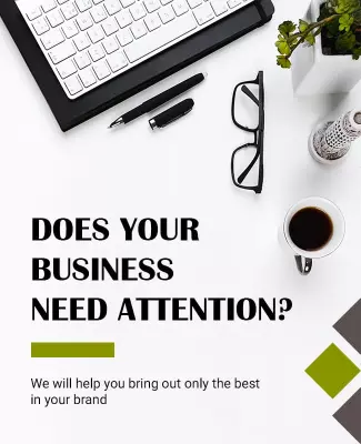 Modern Minimalist Branding Business Promotion Poster Template
