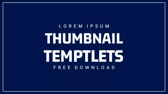 Modern Minimalist Design Trending YouTube Thumbnail Template