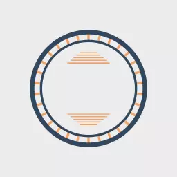 Modern Minimalist Design with Blank Circle Feature Logo Template