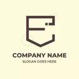 Modern Minimalistic E Letter Design for Contemporary Brands Logo Template