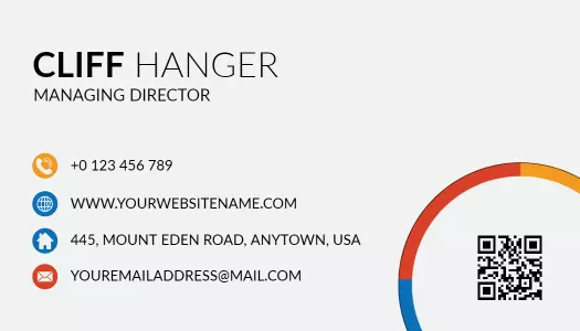 Modern Multi-Color Professional Visiting Card Template