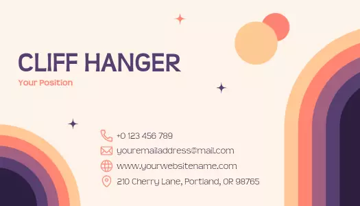 Modern Pastel Abstract Company Business Card Template
