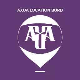 Modern Purple Letter Monogram Design for Locations Logo Template