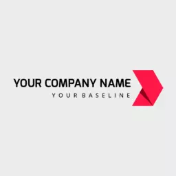Modern Red and Black Design Showcasing Your Company Logo Template
