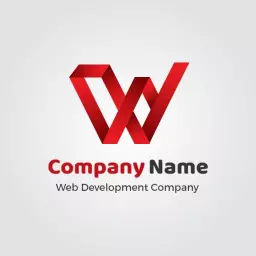 Modern Red and Gray Design for Innovative Website Logo Template