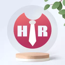 Modern Red and White Design for HR Recruitment Logo Template