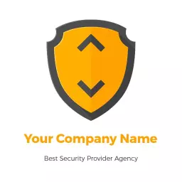Modern Shield Design Illustrating Trusted Security Logo Template