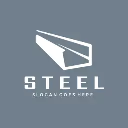 Modern Sleek Steel Design Featuring Dynamic Shapes Logo Template