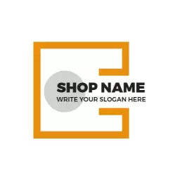 Modern Square Design Featuring Bold Colors and Customization Logo Template