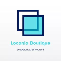 Modern Square Design in Cool Blue for Fashion Boutique Logo Template