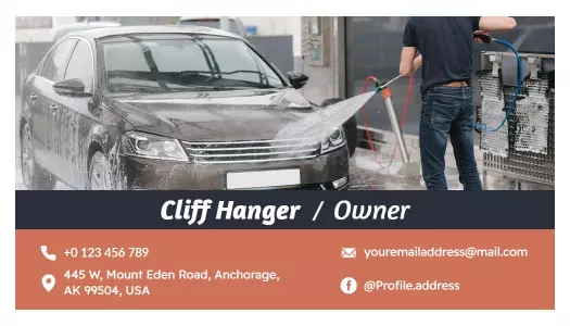 Modern Stylish Pressure Washing Business Card Template