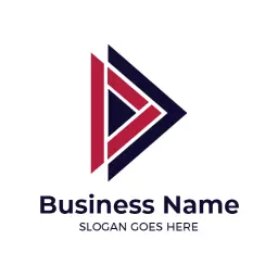 Modern Triangular Design Showcasing Business Identity Logo Template