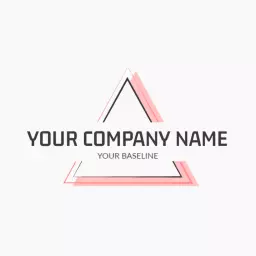 Modern Triangular Design Showcasing Your Company Logo Template