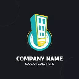 Modern Turquoise Vending Machine Design with Urban Flair Logo Template