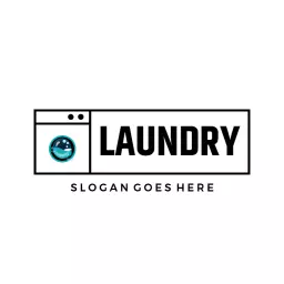 Modern Washing Machine Design Highlighting Efficient Laundry Logo Template