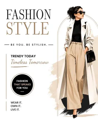 Modern Women's Fashion Style Poster Template