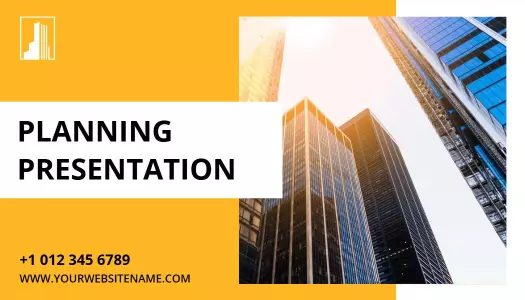 Modern Yellow Urban Business Planning Advertising Presentation Template