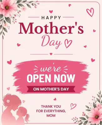 Mother's Day Celebration Announcement Poster Template