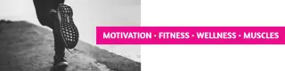 Motivational Fitness Journey in Black and Pink LinkedIn Banner Template