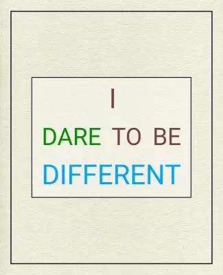 Motivational Multicolor Quote on Inspirational Change Poster Template