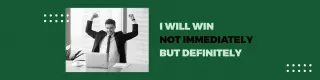 Motivational Success Quote with Dark Green Background LinkedIn Banner Template