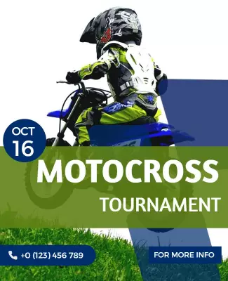 Motocross Tournament Event Flyer Template