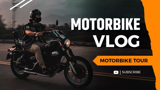 Motorbike Adventure Road Trip YouTube Thumbnail Template