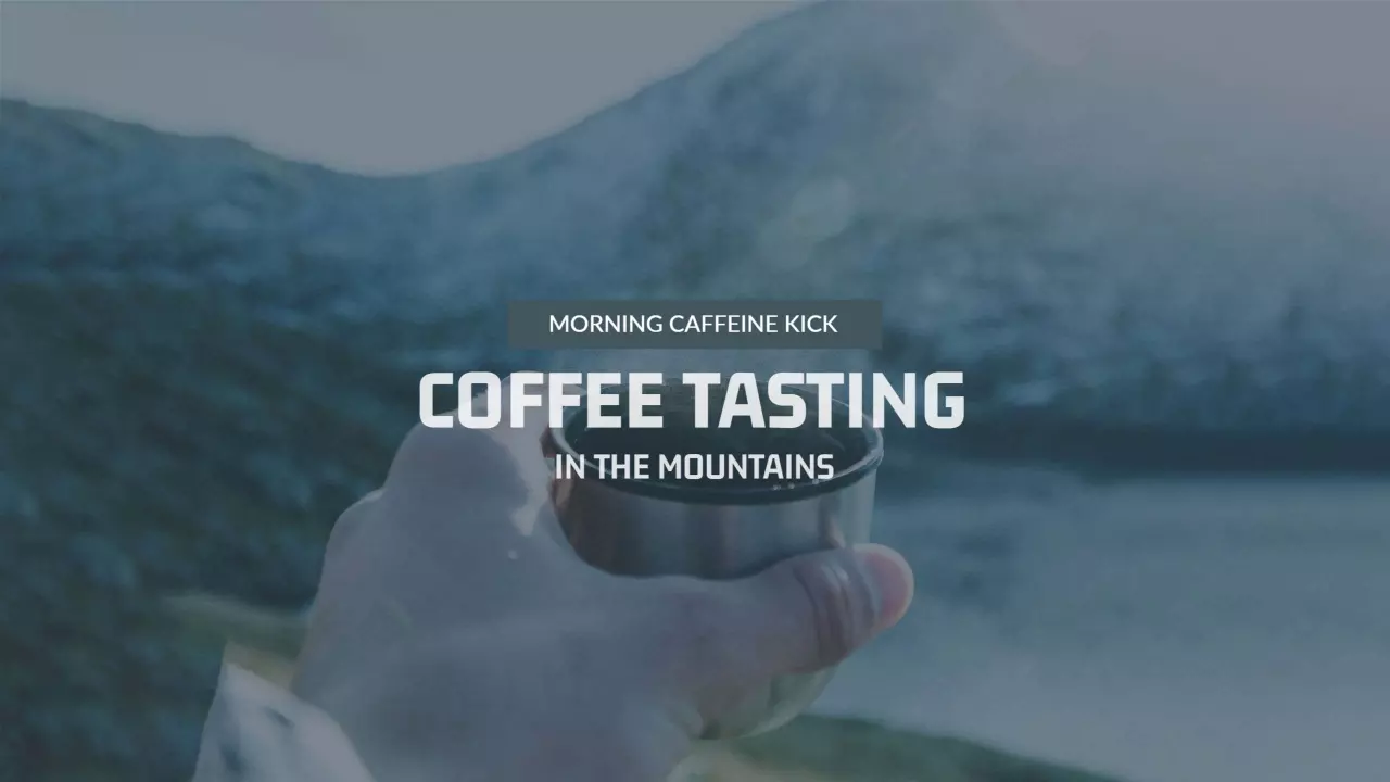 Mountain Coffee Tasting Adventure for YouTube Channel Banner Template