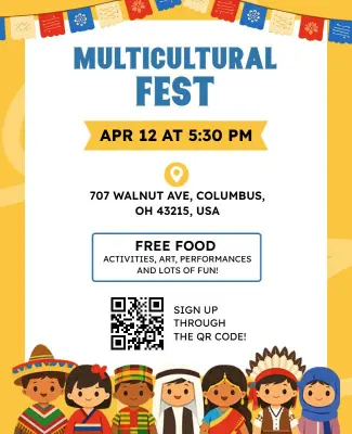 Multicultural Festival Celebration Flyer Template