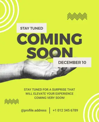 Mystery Surprise Coming Soon Poster Template