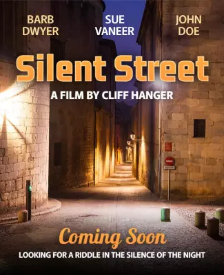 Mystery Thriller Cinematic Night Scene Poster Template