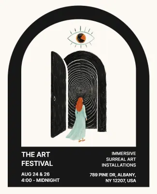 Mystical Art Exhibition Poster Template