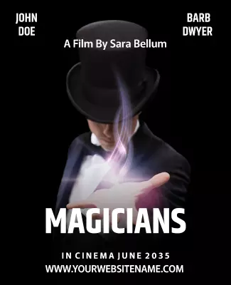 Mystical Dark Magician Film Premiere Poster Template