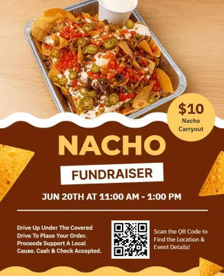 Nacho Fundraiser Event Flyer Template