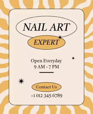 Nail Art Services Promotional Flyer Template