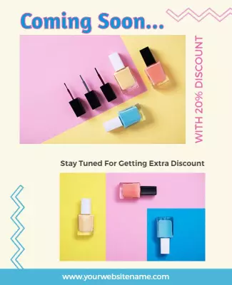 Nail Polish Sale Promotional Flyer Template