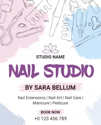 Nail Studio Flyer Template