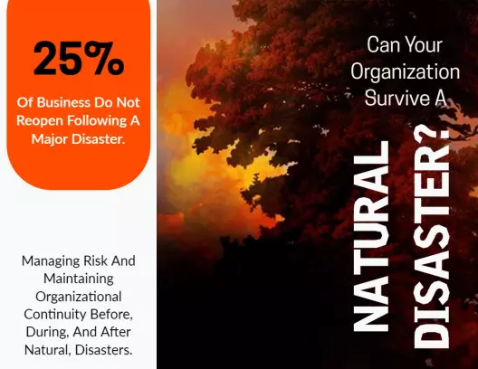 Natural Disaster Risk Management and Preparedness Brochure Template