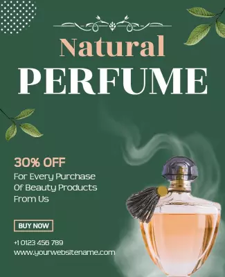 Natural Perfume Promotion Flyer Template