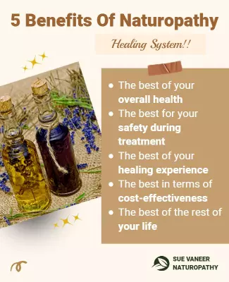 Natural Wellness Benefits of Naturopathy Healing Poster Template