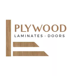 Natural Wood Texture Highlighting Plywood Products Logo Template