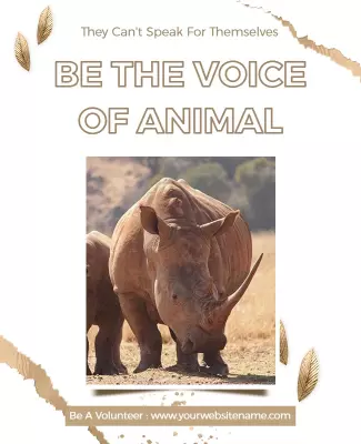 Nature-Themed Conservation Awareness Campaign Poster Template