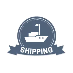 Nautical Design Featuring a Freight Ship for Shipping Logo Template